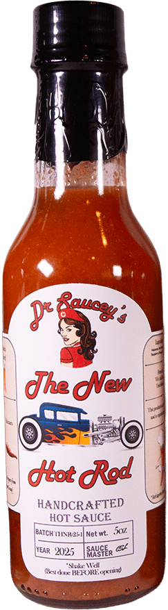 Bottle of The New Hot Rod by Dr Saucey's